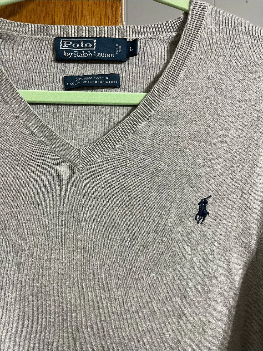 Polo by Ralph Lauren Men’s Size Large Gray Sweater Vest
